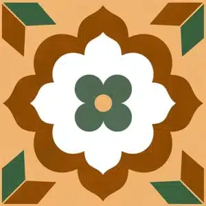 JH Athangudi Gold Decor 1x1 ft tile – traditional 20x20 cm tiles with designs | Tile House in Chennai, showroom in Redhills