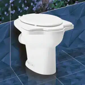 Coral Anglo Indian Pan – floor-mounted hybrid Indian toilet | Johnson sanitaryware | Tile House showroom, Vadapalani, Chennai