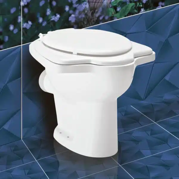Coral Anglo Indian Pan – floor-mounted hybrid Indian toilet | Johnson sanitaryware | Tile House showroom, Vadapalani, Chennai