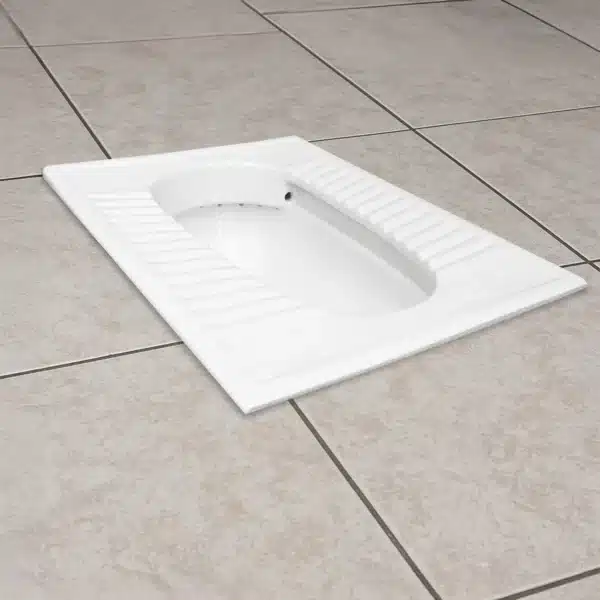 Ruby Rimless Pan 23 – Indian pan without rim for easy cleaning | Johnson sanitaryware | Tile House showroom, Puzhal, Chennai
