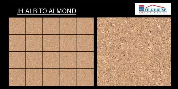 JH Albito Almond – 2x2 ft vitrified floor tile almond shade close-up | Johnson Tiles | Tile House Chennai