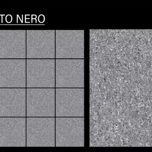 JH Albito Nero – 2x2 ft vitrified floor tile black shade close-up | Johnson Tiles | Tile House Chennai