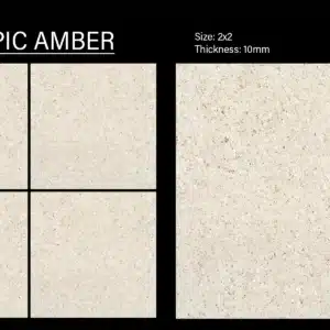 BZ Tropic Amber – 2x2 ft vitrified floor tile amber shade close-up | Johnson Tiles | Tile House Chennai