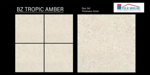 BZ Tropic Amber – 2x2 ft vitrified floor tile amber shade close-up | Johnson Tiles | Tile House Chennai