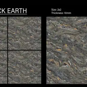 BZ Rock Earth – 2x2 ft vitrified floor tile earthy tone close-up | Johnson Tiles | Tile House Chennai