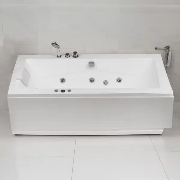 Elite Galaxy bathtub – spacious premium bathtub for luxury homes | Johnson sanitaryware | Tile House showroom, Puzhal, Chennai